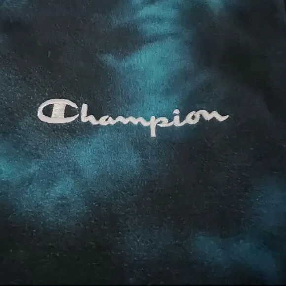 Champion Blue Tie-Dye Men's Women's Kids Hoodie size XXL - Picture 5 of 9